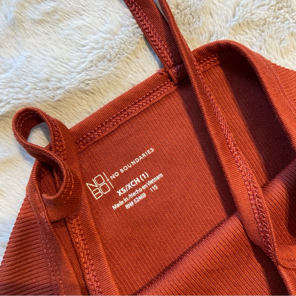 10/$20 Ribbed Rust Tank Top - Picture 4 of 7